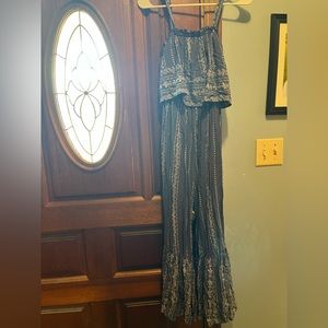 Japna Blue and white jumpsuit